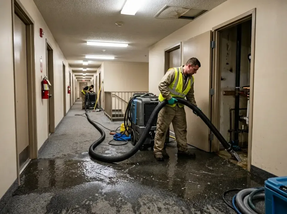 multi-unit-apartment-hallway-f-005 — frequently asked questions, Emergency Burst Pipe Water Extraction & Removal in McNair,…